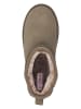 s.Oliver Leder-Ankle-Boots in Khaki