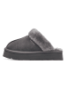 s.Oliver Leren pantoffels antraciet