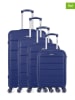 OBAGO 4tlg. Hardcase-Trolley-Set "Phenix" in Blau