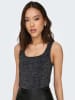 ONLY Top in Schwarz/ Silber