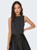 ONLY Top in Schwarz/ Silber