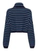 ONLY Rollkragenpullover in Blau/ Schwarz