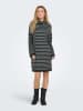 ONLY Strickkleid in Schwarz/ Grau
