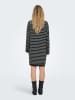 ONLY Strickkleid in Schwarz/ Grau