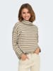 ONLY Rollkragenpullover in Khaki/ Creme