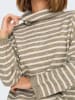 ONLY Rollkragenpullover in Khaki/ Creme