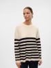 Vero Moda Sweter w kolorze beżowo-czarnym