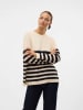 Vero Moda Pullover in Beige/ Schwarz