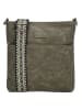 Beagles Umhängetasche "Malaga" in Khaki - (B)26 x (H)25 x (T)4 cm