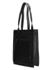 HIDE & STITCHES Leren schoudertas zwart - (B)30,5 x (H)36 x (D)9 cm