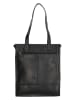 HIDE & STITCHES Leder-Schultertasche in Schwarz - (B)30,5 x (H)36 x (T)9 cm