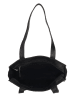 HIDE & STITCHES Leder-Schultertasche in Schwarz - (B)30,5 x (H)36 x (T)9 cm