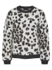 Pieces Pullover in Weiß/ Anthrazit