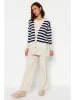 trendyol 2tlg. Outfit in Creme/ Dunkelblau