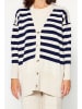 trendyol 2tlg. Outfit in Creme/ Dunkelblau