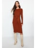 trendyol Strickkleid in Hellbraun