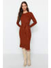 trendyol Gebreide jurk lichtbruin