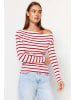 trendyol Longsleeve rood/wit