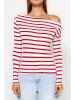 trendyol Longsleeve rood/wit