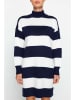 trendyol Jurk donkerblauw/wit