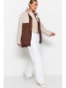trendyol Übergangsjacke in Creme/ Braun