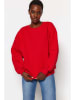 trendyol Sweatshirt in Rot
