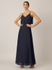 APART Plisseekleid in Dunkelblau