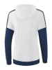 erima Hoodie "Squad" wit/donkerblauw