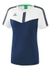 erima Trainingsshirt "Squad" in Weiß/ Dunkelblau