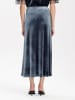 BGN Fluwelen rok blauw