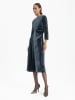 BGN Fluwelen jurk blauw