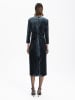 BGN Samtkleid in Blau