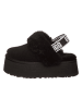 UGG Leder-Hausschuhe "Funkette" in Schwarz