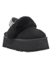 UGG Skórzane kapcie "Funkette" w kolorze czarnym