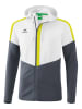 erima Trainingsjacke "Squad" in Weiß/ Grau