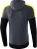 erima Hoodie "Squad" in Schwarz/ Grau