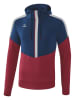 erima Hoodie "Squad"  in Dunkelblau/ Rot
