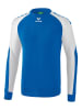 erima Sweatshirt "Essential 5-C" in Blau/ Weiß