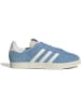 adidas Leder-Sneakers "Gazelle" in Hellblau/ Weiß