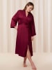 Triumph Bademantel "Satin Robe" in Bordeaux
