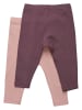 Minymo 2er-Set: Leggings in Lila/ Rosa
