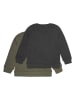 Minymo 2er-Set: Sweatshirts in Khaki/ Schwarz