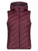 CMP Doorgestikte bodywarmer bordeaux