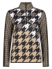 CMP Fleecepullover in Beige/ Weiß/ Schwarz