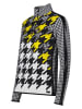 CMP Fleecepullover in Schwarz/ Weiß/ Gelb