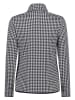 CMP Fleecepullover in Schwarz/ Weiß/ Gelb