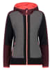 CMP Funktionsjacke in Schwarz/ Lila/ Grau