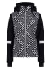 CMP Ski-/ Snowboardjacke in Schwarz/ Weiß