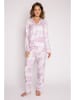 PJ Salvage Pyjama-Oberteil in Weiß/ Lila