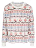 PJ Salvage Pyjama-Oberteil in Weiß/ Bunt